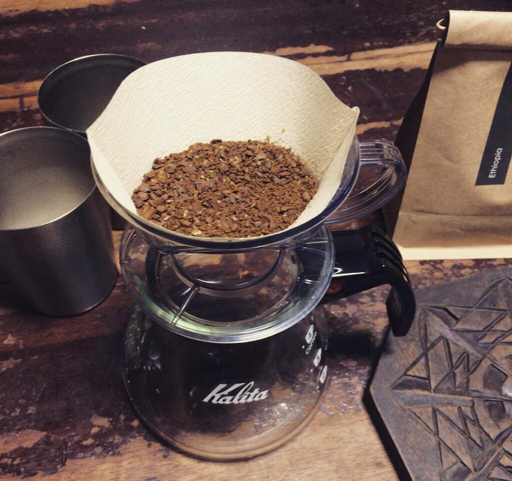 こないだ#27coffeeroasters で買ってきたコーヒーを淹れる( ^ω^ )