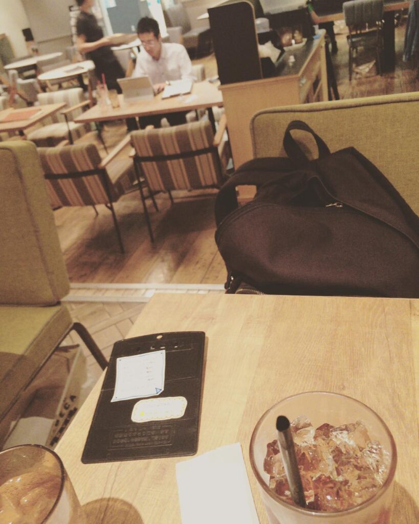今日の珈琲 #大宮 #wiredcafe #大宮駅 #これから #東京女子医大病院 #あいすこーひー…