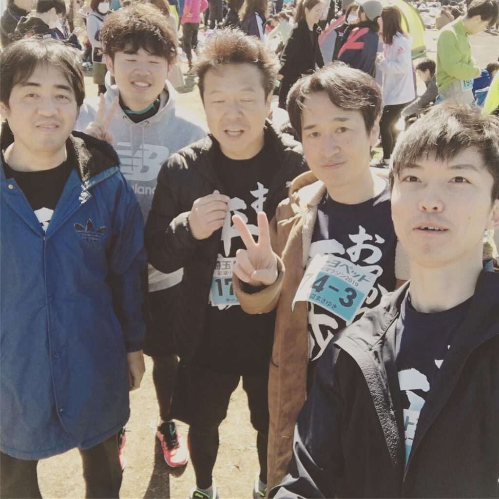 練習じゃ1キロ6分ペースだったけど、本番は早く走れたー!