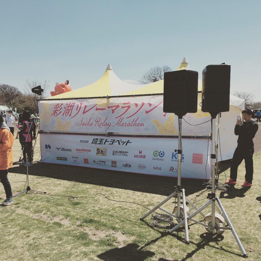練習じゃ1キロ6分ペースだったけど、本番は早く走れたー!