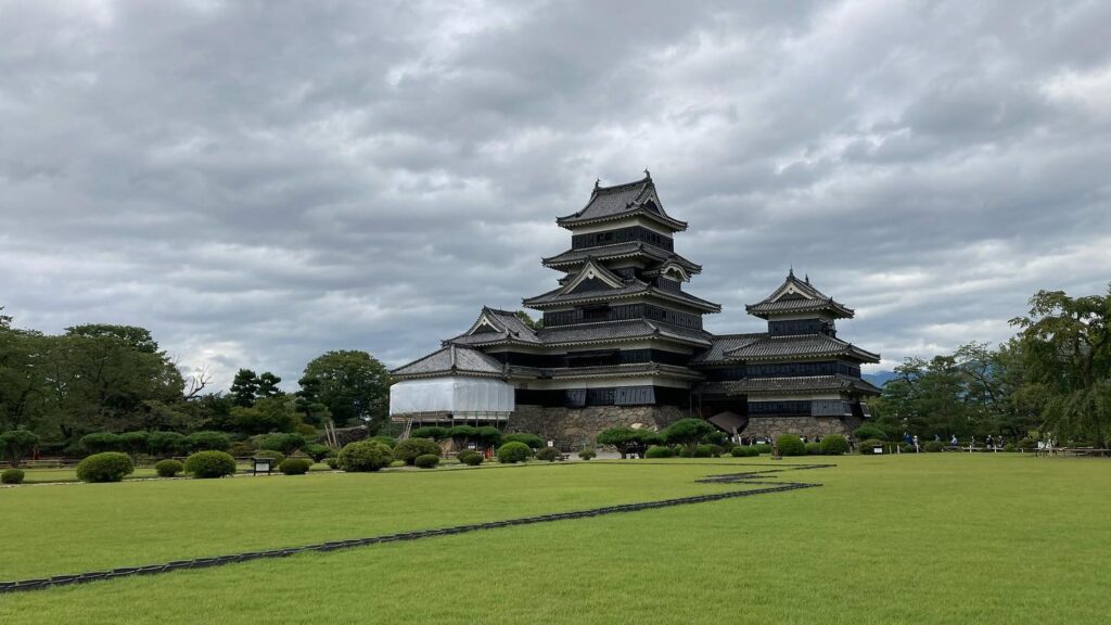 台風前に。